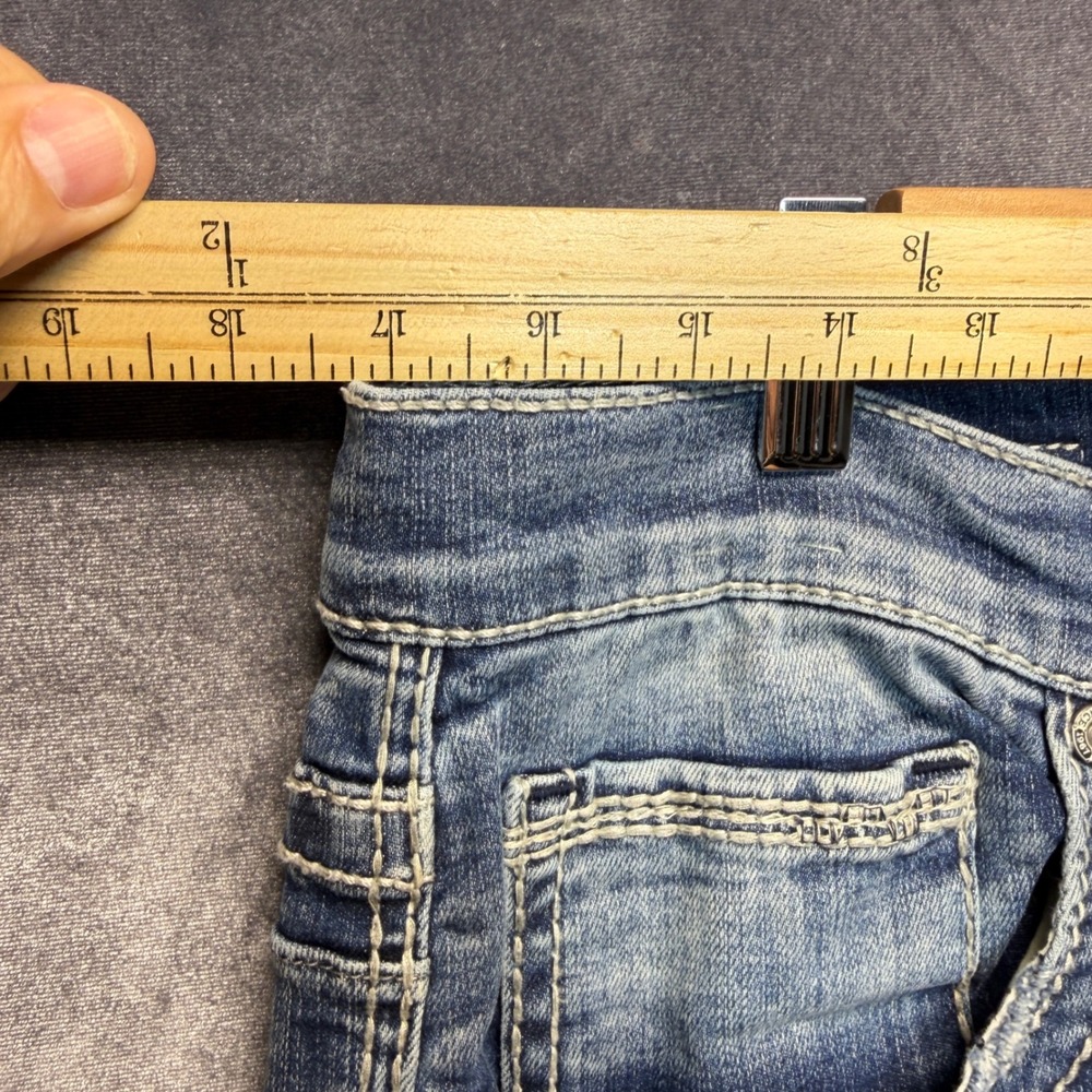 BKE Jake Jeans Mens 36R Blue Cotton Blend Straight Leg Mid Rise Light Wash Denim - Picture 8 of 12